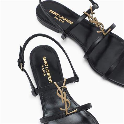 ysl flat sandals cassandra|saint laurent tribute sandals flat.